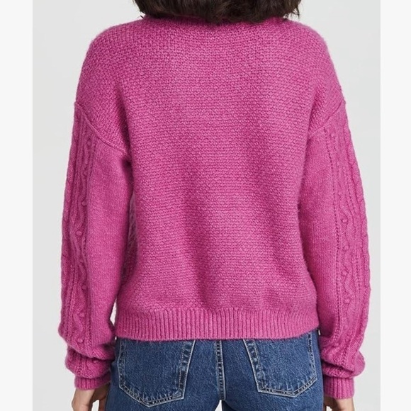Pink free people cozy sweater in size large. - Picture 13 of 16